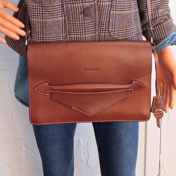 Dooney & Bourke Handbags - Dooney & Bourke Alto ITALIA, Large Cecelia Crossbody Bag, Saddle